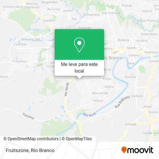 Fruitszone mapa