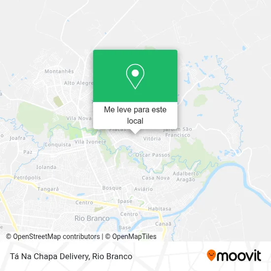 Tá Na Chapa Delivery mapa