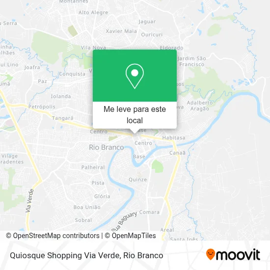 Quiosque Shopping Via Verde mapa