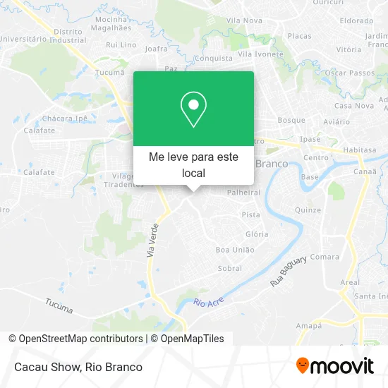 Cacau Show mapa