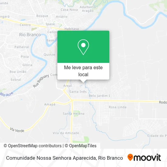 Comunidade Nossa Senhora Aparecida mapa