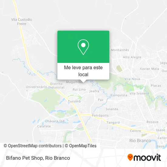 Bifano Pet Shop mapa