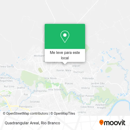 Quadrangular Areal mapa