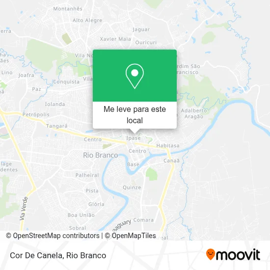 Cor De Canela mapa
