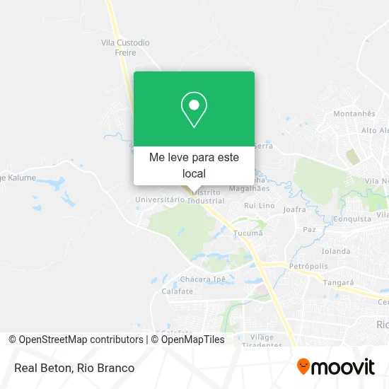 Real Beton mapa