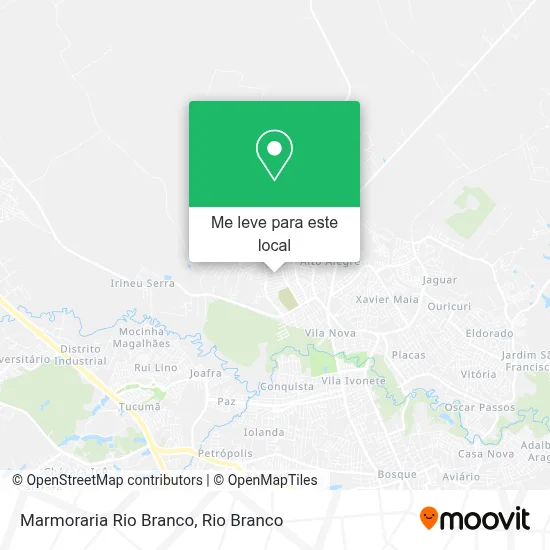 Marmoraria Rio Branco mapa