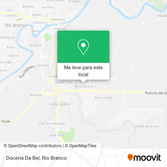 Doceria Da Bel mapa