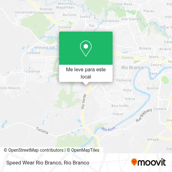 Speed Wear Rio Branco mapa