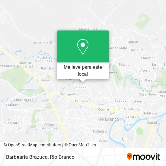 Barbearia Brazuca mapa