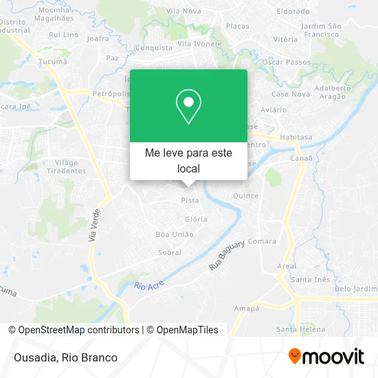 Ousadia mapa