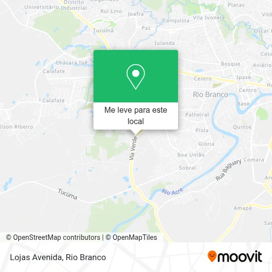 Lojas Avenida mapa