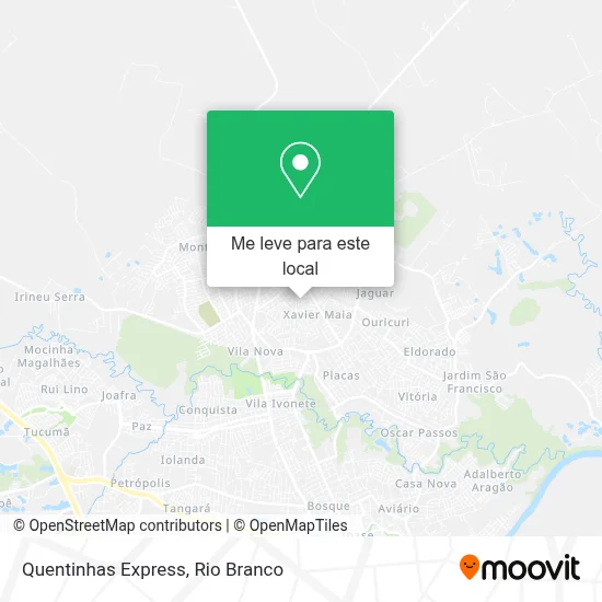 Quentinhas Express mapa