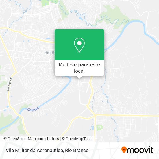 Vila Militar da Aeronáutica mapa
