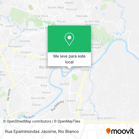 Rua Epaminondas Jácome mapa