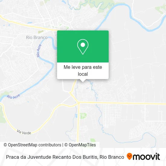 Praca da Juventude Recanto Dos Buritis mapa