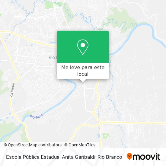 Escola Pública Estadual Anita Garibaldi mapa