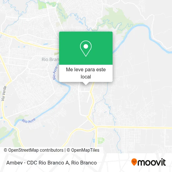 Ambev - CDC Rio Branco A mapa
