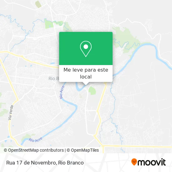 Rua 17 de Novembro mapa