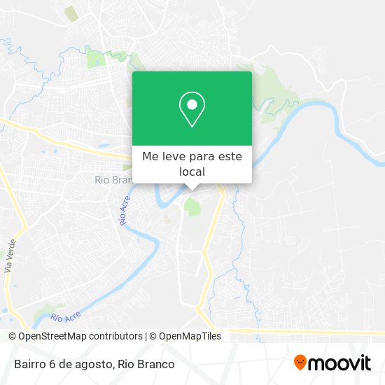 Bairro 6 de agosto mapa