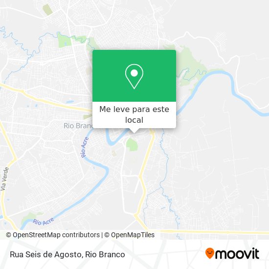 Rua Seis de Agosto mapa