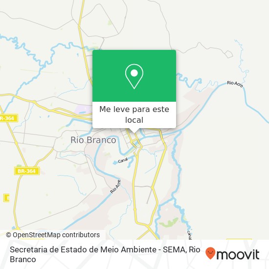 Secretaria de Estado de Meio Ambiente - SEMA mapa