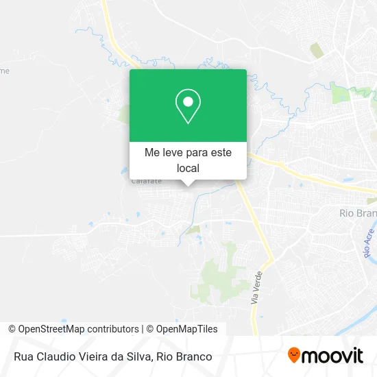 Rua Claudio Vieira da Silva mapa