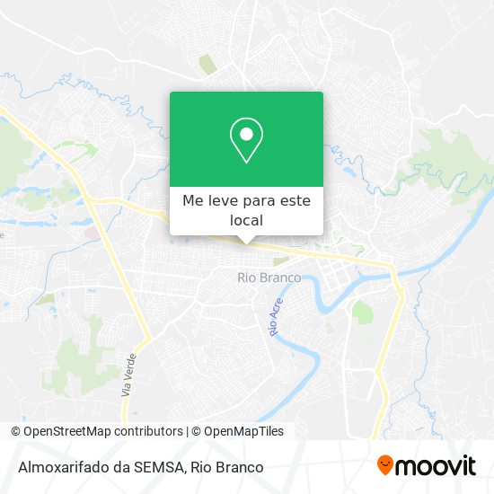 Almoxarifado da SEMSA mapa