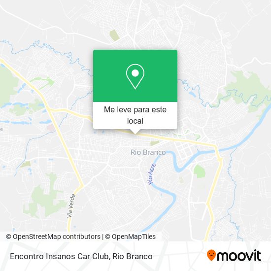 Encontro Insanos Car Club mapa