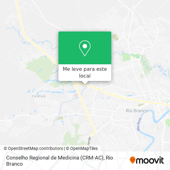 Conselho Regional de Medicina (CRM-AC) mapa
