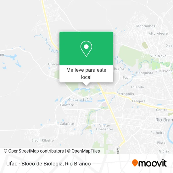 Ufac - Bloco de Biologia mapa