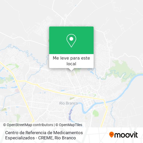 Centro de Referencia de Medicamentos Especializados - CREME mapa