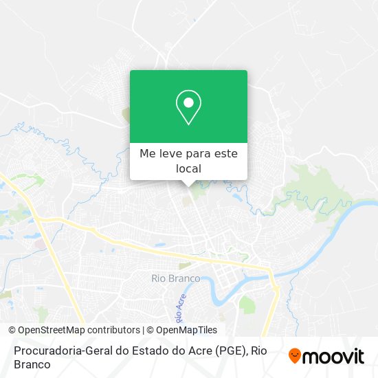 Procuradoria-Geral do Estado do Acre (PGE) mapa