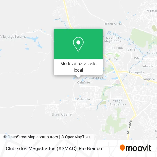 Clube dos Magistrados (ASMAC) mapa