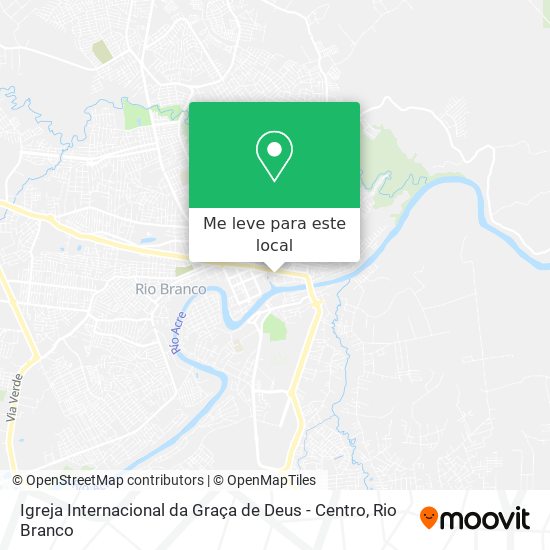 Igreja Internacional da Graça de Deus - Centro mapa