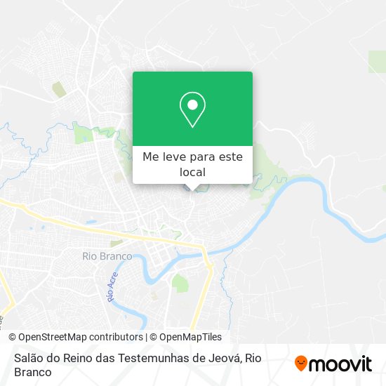 Salão do Reino das Testemunhas de Jeová mapa