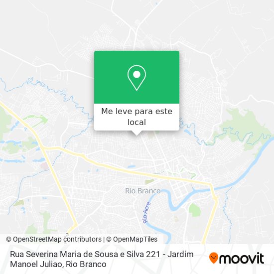Rua Severina Maria de Sousa e Silva 221 - Jardim Manoel Juliao mapa