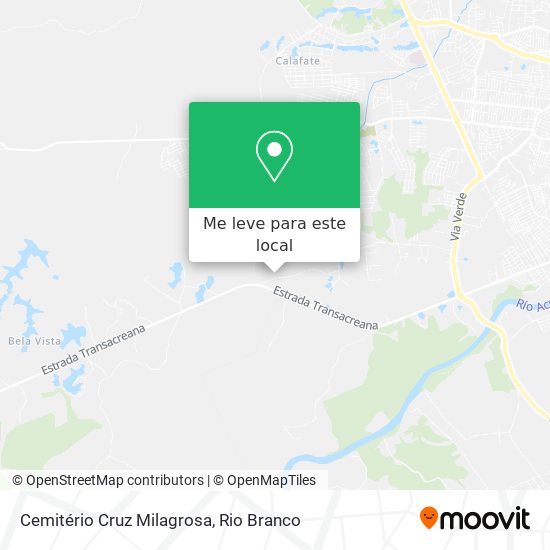 Cemitério Cruz Milagrosa mapa