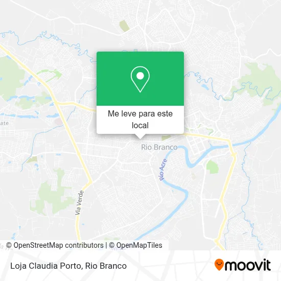 Loja Claudia Porto mapa