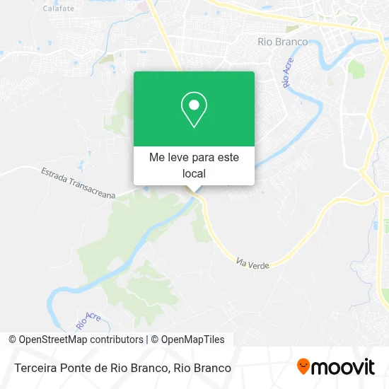 Terceira Ponte de Rio Branco mapa