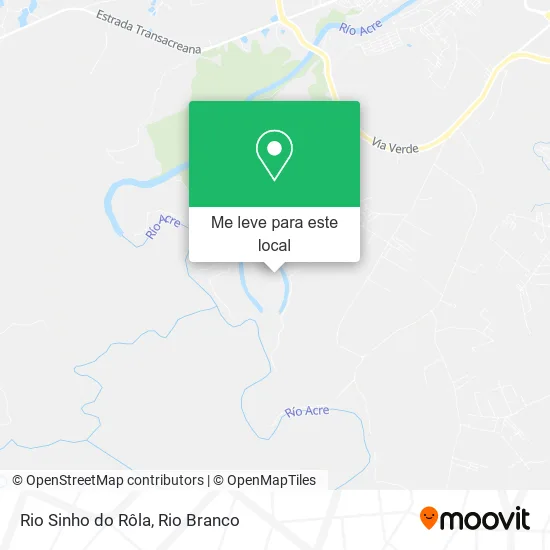Rio Sinho do Rôla mapa