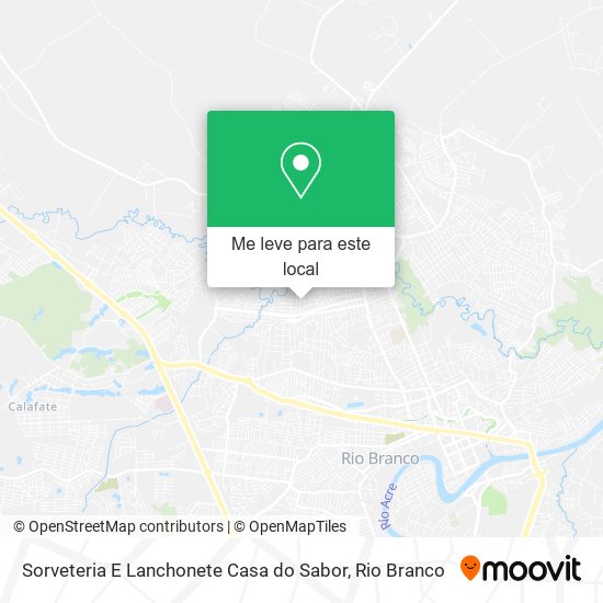Sorveteria E Lanchonete Casa do Sabor mapa