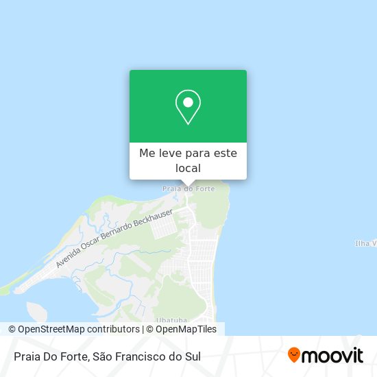 Praia Do Forte mapa