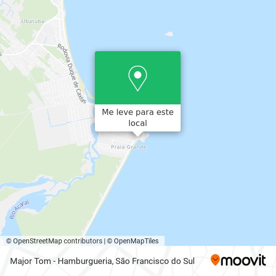 Major Tom - Hamburgueria mapa