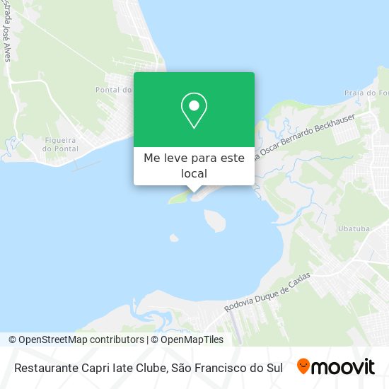 Restaurante Capri Iate Clube mapa