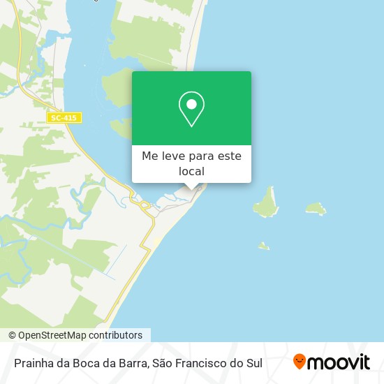 Prainha da Boca da Barra mapa