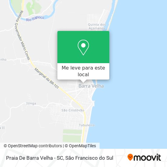 Praia De Barra Velha - SC mapa