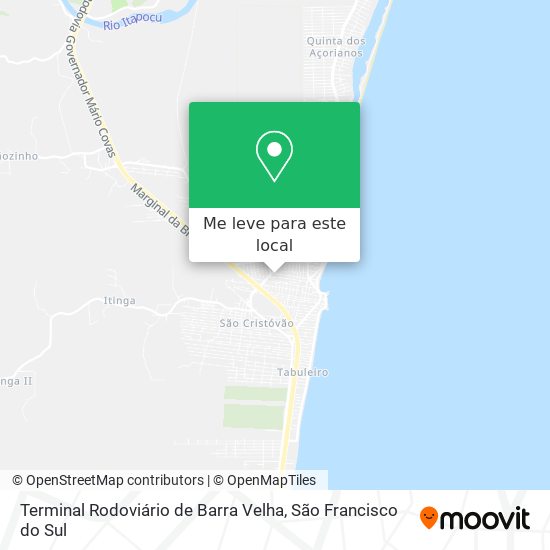 Terminal Rodoviário de Barra Velha mapa