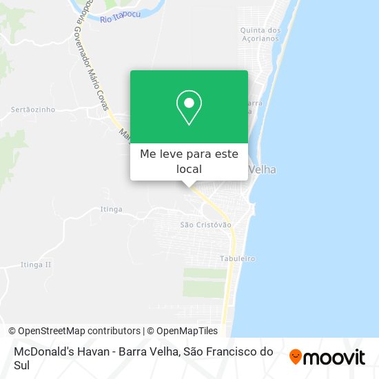 McDonald's Havan - Barra Velha mapa