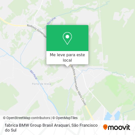 fabrica BMW Group Brasil Araquari mapa