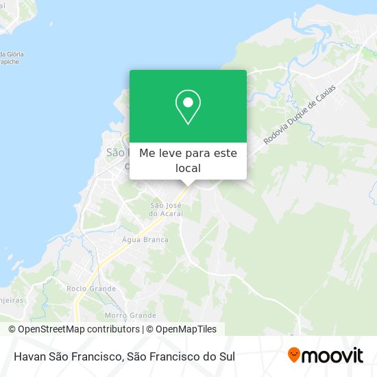 Havan São Francisco mapa